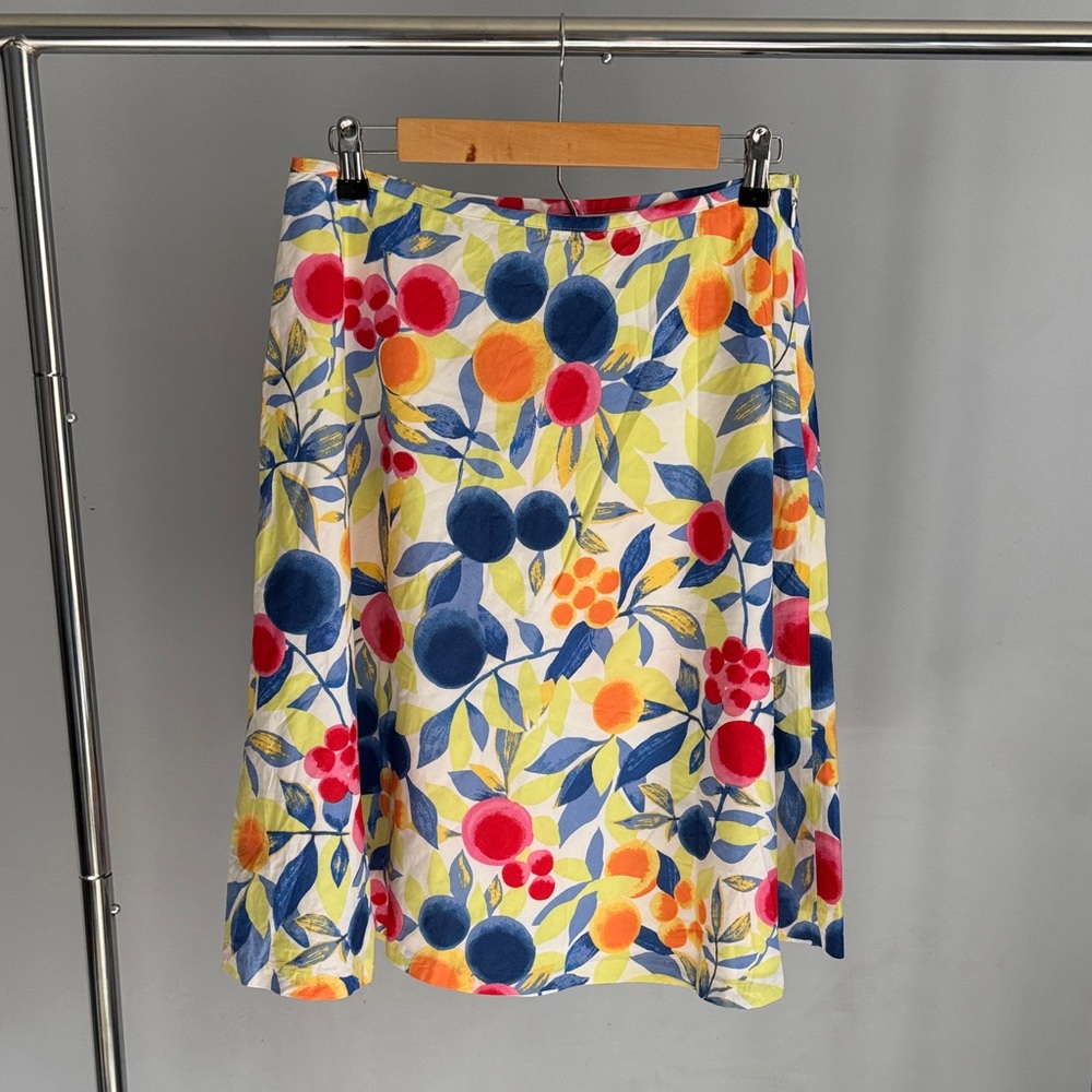 Talbots Floral Multicolor A-Line Skirt